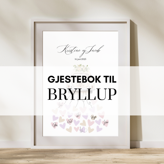 Gjestebok til bryllup