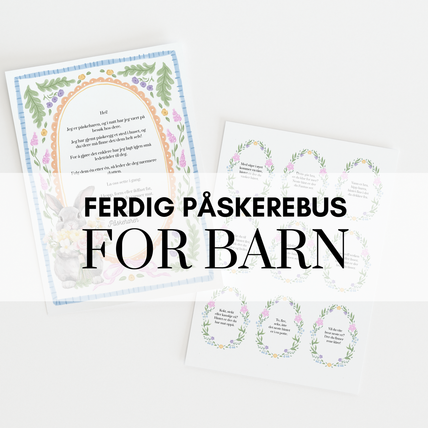 Påskerebus for barn